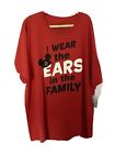 Nwt Disney Store Micky Mouse Red Men  T-Shirt Size 3Xl