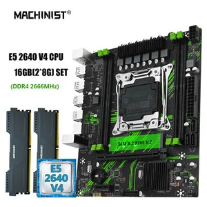 X99 PR9 LGA 2011-3 Motherboard Kit Xeon E5 2640 V4 CPU DDR4 8GB*2PCS RAM USB 3.0 - Picture 1 of 15