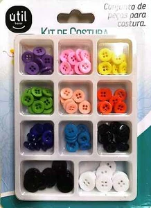 120 Assorted Size & Color RESIN BUTTONS - CRAFT - SCRAPBOOK - SEW - CARDMAKING - Picture 1 of 1