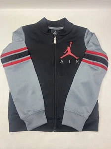 Air Jordan 4T Youth Full Zip Jacket In Excellent Condition Red Black - Picture 1 of 10