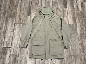 Chaqueta Orvis Para Hombre Grande Verde Con Capucha Exterior Parka Poliéster Lluvia Abrigo de Pesca - Imagen 1 de 12