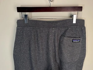 Patagonia Men's gray jogger Sweatpants organic cotton Medium M EUC - Picture 1 of 5