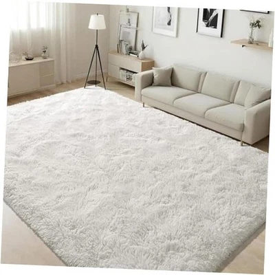  4x6 Area Rug for Living Room, Cream White Rugs for Bedroom, Kitchen, Soft  - Image 1 of 4
