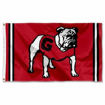 Georgia Bulldogs Vintage Retro Retro Grande Exterior Bandera Foto 1 de 4