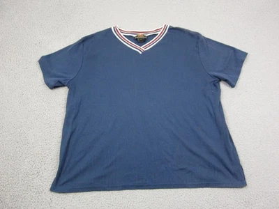 Camisa De Colección Route 66 Adulto 3X Azul Acanalada Cuello en V Hecha en EE. UU. Para Hombres Años 80 90 Foto 1 de 4