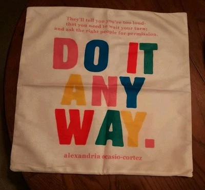 Alexandria Ocasio-Cortez Pillow Case 18" X 18in - Image 1 of 2