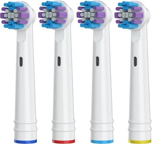 Replacement Toothbrush Heads for Oral-b, Compatible with Braun, 4 Pack - Picture 1 of 6