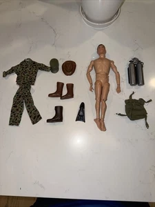 Vtg 1964 Hasbro GI Joe Action Figure w/ Scar And Accessories Made USA - Picture 1 of 14