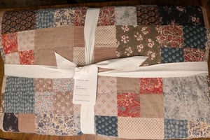 POTTERY BARN Mila Wendesteppdecke - King/CKing - Blau Multi - Neu mit Etikett - Bild 1 von 4