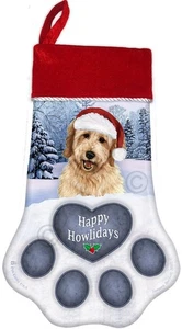 Goldendoodle Happy Howlidays Christmas Stocking-New-Free Shipping - Picture 1 of 1