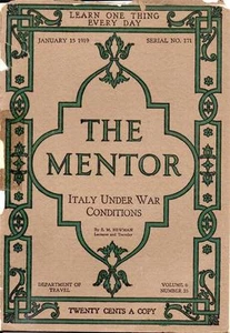 Italy Under War Conditions WWI Culture Rome 1919 Mentor Article x6 Gravures Rare - Picture 1 of 7