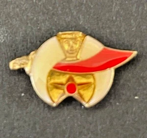Vintage Shriner's Freimaurer emaillierte Anstecknadel mit rotem Stern & Prise Rückseite - Bild 1 von 2