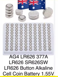 10pc AG4 LR626 377A LR626 SR626SW LR626 Button Alkaline Cell Coin Battery 1.55V - Picture 1 of 1