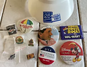 Proud Wal Mart Associate Collector Pins Lot of 10 Wal-Mart Collectibles + BONUS - Picture 1 of 3