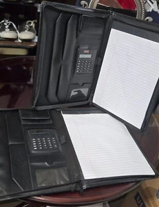 Leather Notepad Case/Portfolio in Black - Picture 1 of 5