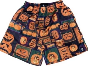 Lost Files Pumpkin Pattern Halloween Shorts Multicolor Size M Medium Brand New - Picture 1 of 1