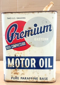 PREMIUM EASTERN High Compression MOTOR OIL 2 Gallon Can - two gal - Oregon co. - Picture 1 of 8