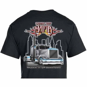 Camiseta negra CSM Truckin It Up Downtown con bolsillo - grande - Imagen 1 de 2