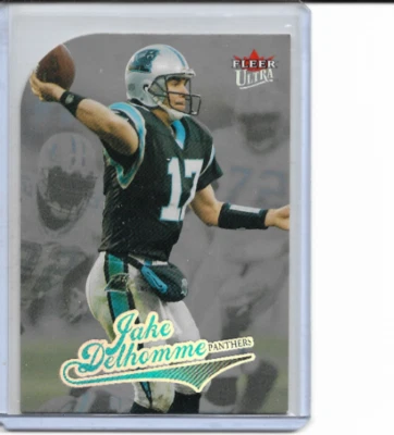 2004 Fleer Ultra Platinum Medallion Jake Delhomme Die-Cut /66 #84 NM - Image 1 of 2
