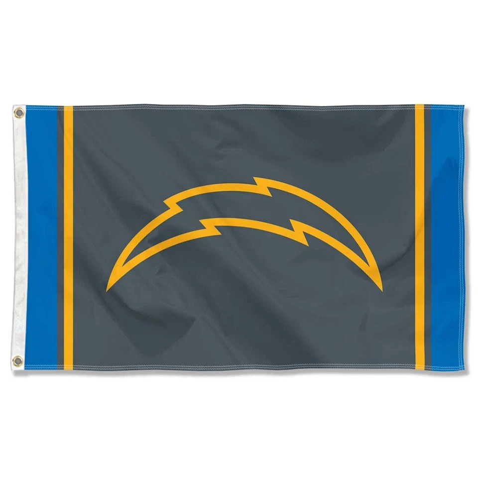 Bandera lateral negra de 3x5 pies para fanáticos de fútbol americano de Los Angeles Chargers - Banner de regalo Foto 1 de 1