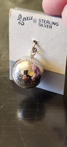 BEAU STERLING SILVER ROUND BASEBALL 1/2" CHARM/PENDANT NEW!!! - Picture 1 of 5