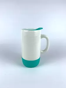Ello Jane Ceramic Travel Coffee Mug Tumbler Slider Lid 18 oz Textured 2 Tone - Picture 1 of 8