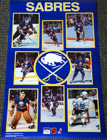 BUFFALO SABRES 1988 22x34 Team POSTER - Phil Housley, Tom Barrasso, Ruuttu, +++ Cover