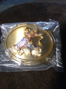 Rare 1978 Beer Wrestling Cowboy Belt Buckle Western Budweiser Raintree New - Picture 1 of 7