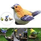 Garden Bird Nests with Eggs Resin Material Delightful and Charming Decoration