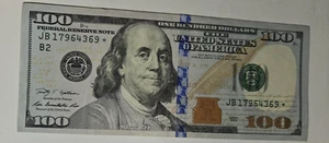 Star Note $100 Bill United States Federal Reserve Currency Series 2009 - Picture 1 of 3