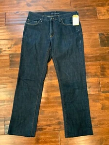 Mott & Bow Blue Dark Wash Denim 3 Straight Leg Jeans, Size 33 - Picture 1 of 5