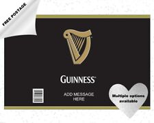 GUINNESS CAN / BOTTLE  birthday icing cake & cupcake toppers - add message