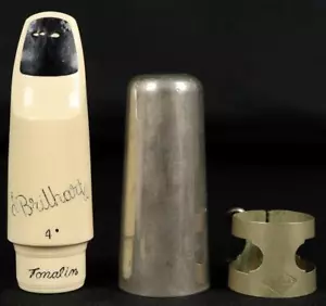 Vintage Brilhart Tonalin 4* Altsaxophon Mundstück mit Kappe & Blattschraube - Bild 1 von 7