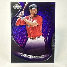 2022 Topps Chrome Black Purple Mini-Diamond Refractor Xander Bogaerts /150