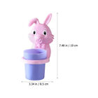 2pcs Kids Cartoon Rabbit Holders Wall Mounted Cup Stand