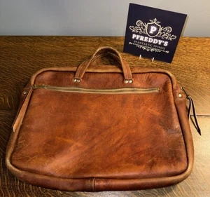 Vintage braune Leder Aktentasche Messenger Bag 17” x 13” - Bild 1 von 14