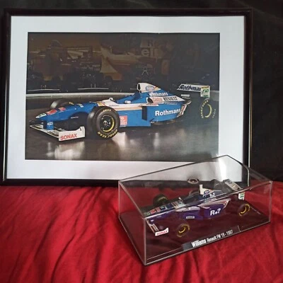 🔥modellino 1/43 Williams Renault Fw 19-1997 Con Stampa da Collezione 20x30🔥 - Immagine 1 di 3