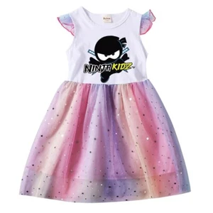 Ninja Kidz Vestido Dresses Toddlers Summer Kawaii Dress Little Baby girl dress - Picture 1 of 17