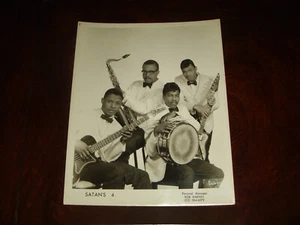 Ultra Rare "SATAN'S 4" 1960s R&B Soul Band PUBLICITY PHOTO - Picture 1 of 4