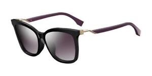 New FENDI FF0244/F/S 0LHF/QR Sunglasses, Opal Burgundy / Brown Violet Gradient