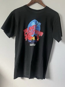 Vintage 1991 Planet Hollywood San Antonio T-Shirt Men's Size Small Black - Picture 1 of 5