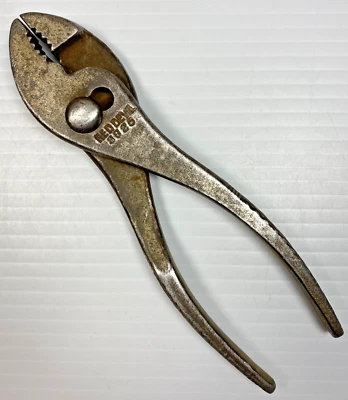 VINTAGE SMITH & HEMENWAY "RED DEVIL" 3925 - 6-1/2" SLIP JOINT PLIERS USA TOOL - Image 1 of 4
