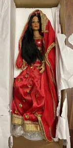 Ashton Drake Hindu Bride Doll 'Sparkling Radiance' by Sandra Bilotto 21" - Picture 1 of 7