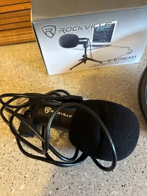 Rockville Z Live Streaming USB Micrófono de Computadora con Soporte y Cable Foto 1 de 4