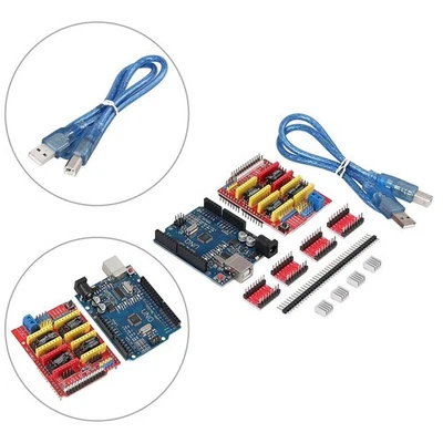 CNC Shield V3.0 UNO R3 Board 4PCS A4988 Driver For Arduino 3D Printer Module New - Image 1 of 4