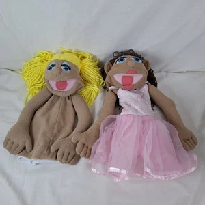 Melissa & Doug ballerina e pupazzo a mano ragazza nuda NO GAMBE E SENZA BASTONE peluche morbido - Foto 1 di 22