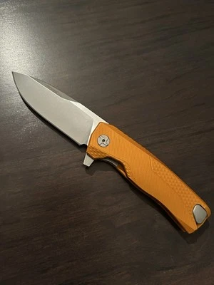 LionSteel Knives ROK Frame Lock ROK A OS M390 Steel Orange Aluminum - Image 1 of 4