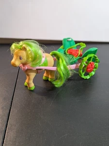 Maple Stirrup Pony Horse Oatsmobile Buggy Carriage VTG Strawberry Shortcake - Picture 1 of 13