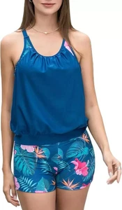 IHCEMIH Swimming Costume Women Tankinis Sets Blouson Swimsuits High Waisted Sz M - Picture 1 of 9