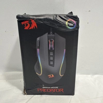 Redragon Predator M612 RGB Wired Gaming Mouse, Black ~ NEW in Damaged Box - Image 1 of 4